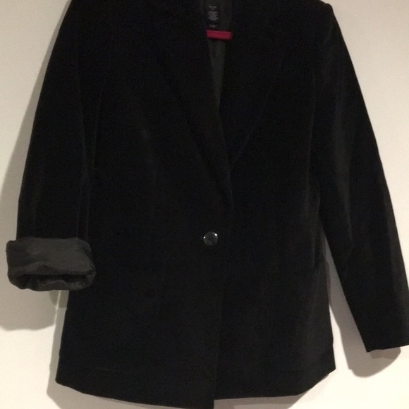 Black velvet blazer-Studio by Liz Claiborne petite - Picture 7 of 7